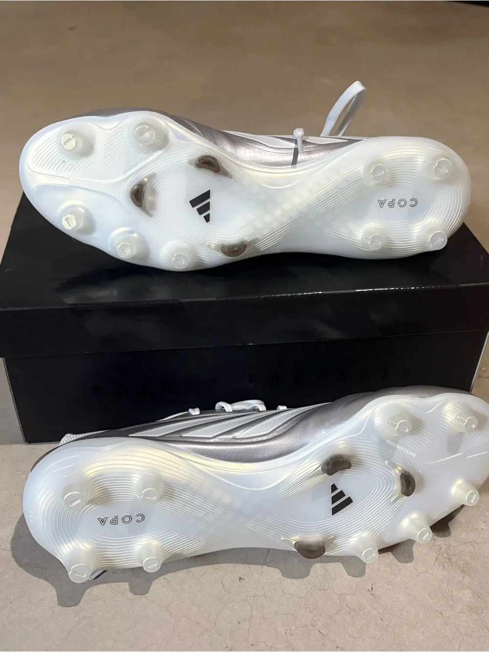 adidas Copa Pure II Elite FG Soccer Cleats Silver/White JS2423 US 10